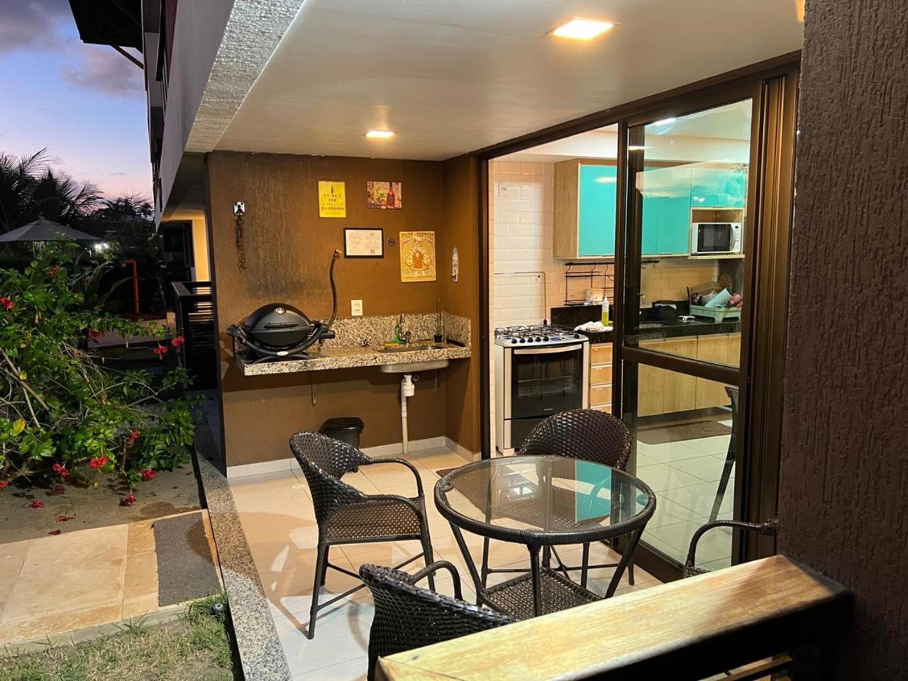 Luxuoso Flat 3 Quartos, Terreo, No Cupe Beach Living - Beira Mar De ปอร์โต จิ กาลินญาส ภายนอก รูปภาพ