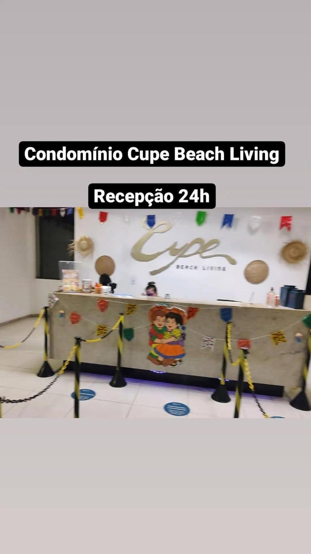 Luxuoso Flat 3 Quartos, Terreo, No Cupe Beach Living - Beira Mar De ปอร์โต จิ กาลินญาส ภายนอก รูปภาพ