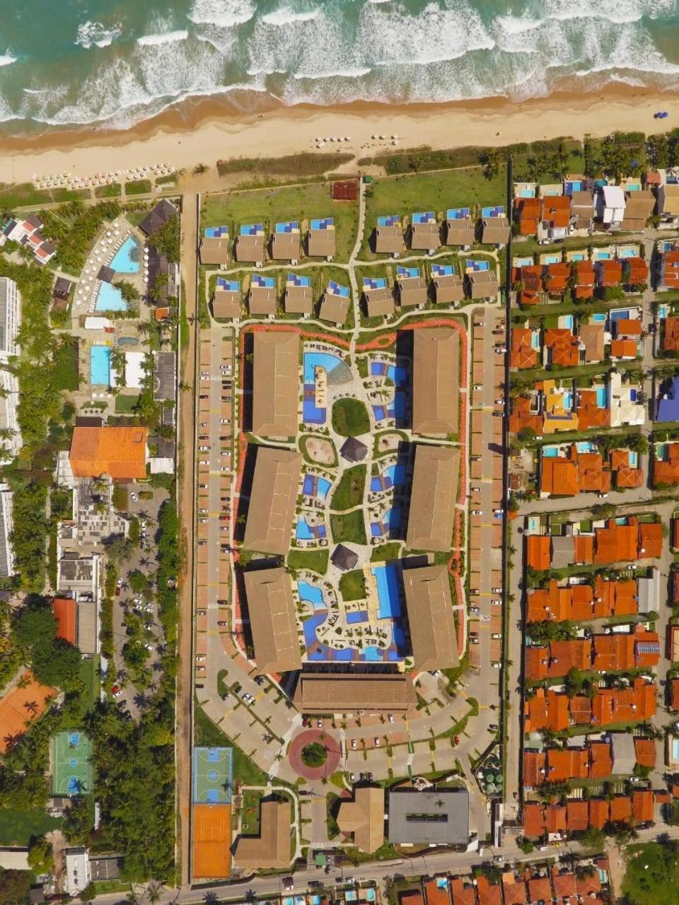 Luxuoso Flat 3 Quartos, Terreo, No Cupe Beach Living - Beira Mar De ปอร์โต จิ กาลินญาส ภายนอก รูปภาพ