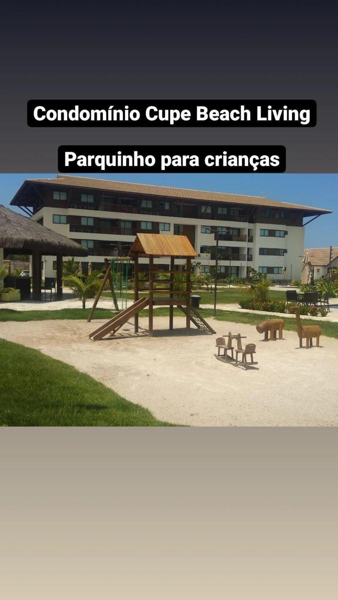 Luxuoso Flat 3 Quartos, Terreo, No Cupe Beach Living - Beira Mar De ปอร์โต จิ กาลินญาส ภายนอก รูปภาพ