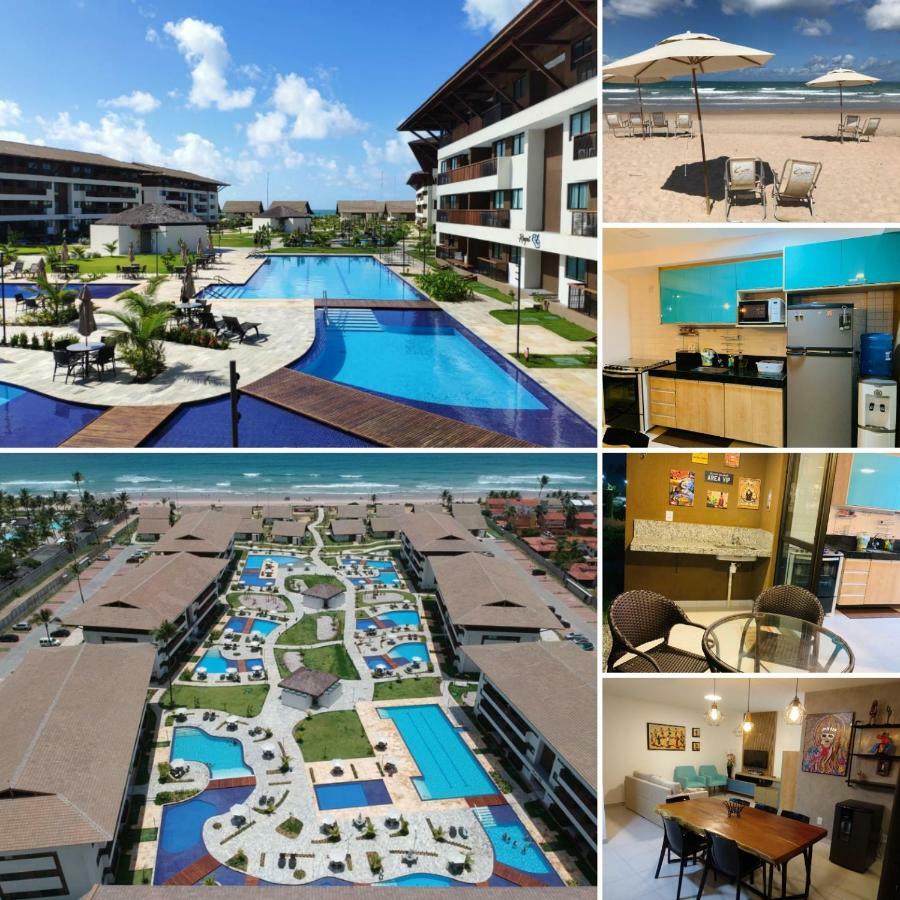 Luxuoso Flat 3 Quartos, Terreo, No Cupe Beach Living - Beira Mar De ปอร์โต จิ กาลินญาส ภายนอก รูปภาพ